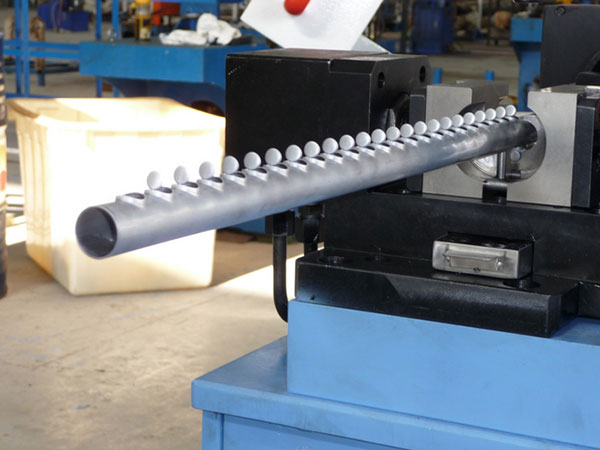 Punching tooling is equipped to punch holes on aluminum pipes or aluminum profiles